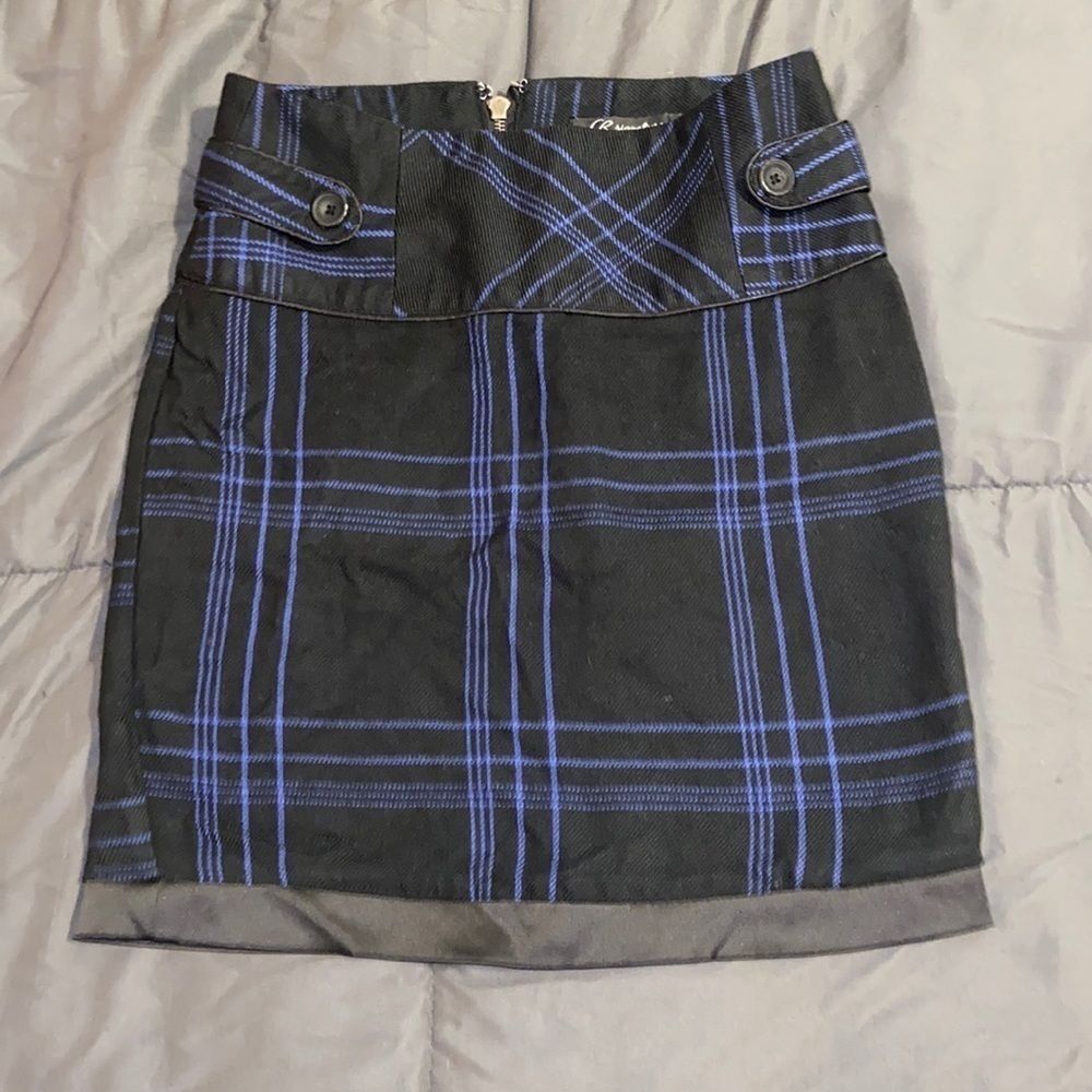 CR Signature Black/Blue Pencil Skirt